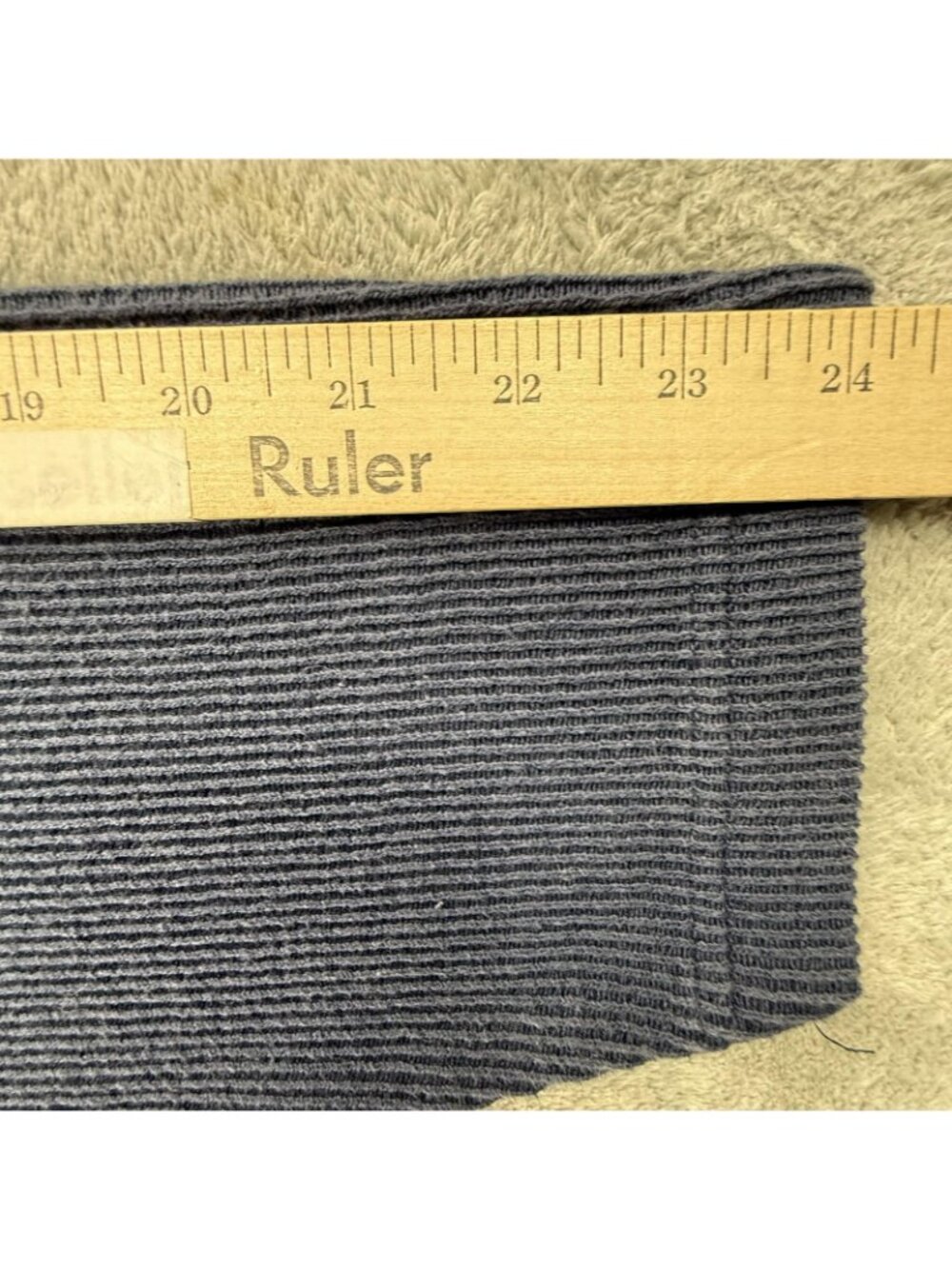 Wrangler Sweater Mens 2XL Blue Mock Neck 1/4 Zip Cotton Knit Pullover MI0608A - Picture 14 of 15